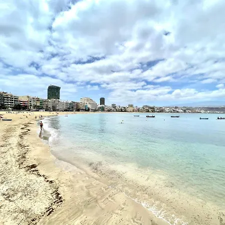Triple Interior Studio. Wifi, 1 Minute Walk From Las Canteras Beach